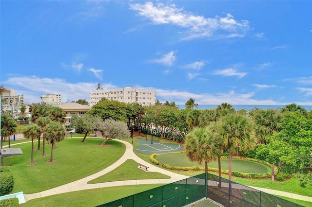 1201 S Ocean Dr Unit 410S, Hollywood, FL 33019 - view of home's community with a lawn and a putting area