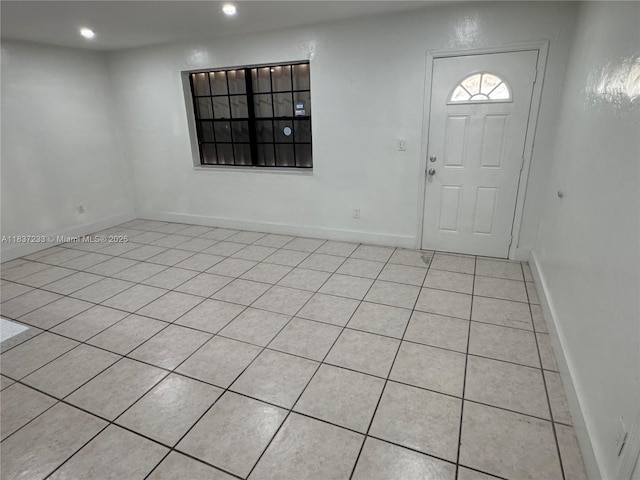 2855 SW 10th St, Fort Lauderdale, FL 33312 - foyer entrance featuring light tile patterned floors and recessed lighting