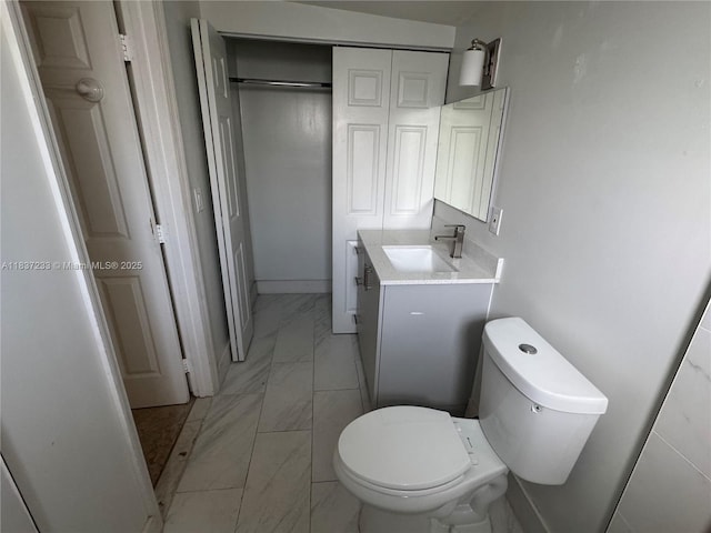 2855 SW 10th St, Fort Lauderdale, FL 33312 - bathroom with vanity and marble look tile flooring