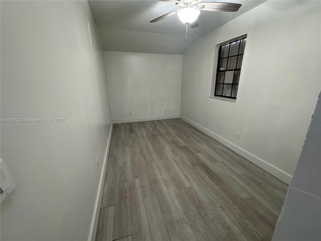 2855 SW 10th St, Fort Lauderdale, FL 33312 - empty room featuring ceiling fan and wood finished floors
