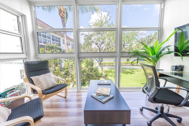 1501 S Ocean Blvd Unit 227, Lauderdale By The Sea, FL 33062 - office area featuring wood finished floors