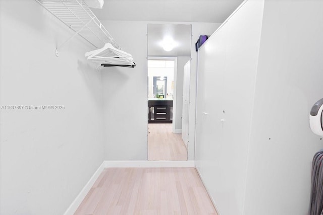 1501 S Ocean Blvd Unit 227, Lauderdale By The Sea, FL 33062 - hallway with wood finished floors and baseboards