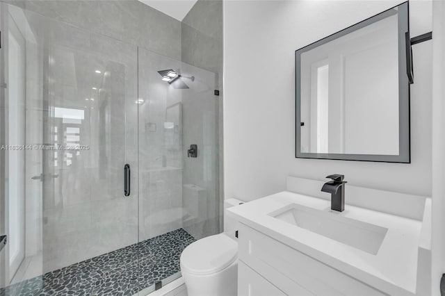121 SW Sea Lion Rd, Port St Lucie, FL 34953 - bathroom featuring vanity and a stall shower