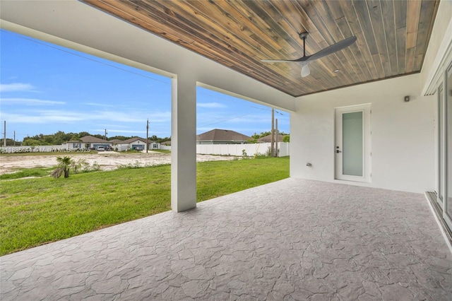 121 SW Sea Lion Rd, Port St Lucie, FL 34953 - view of patio with ceiling fan