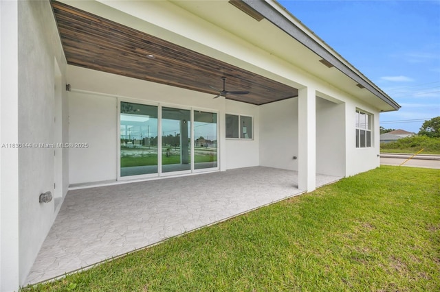 121 SW Sea Lion Rd, Port St Lucie, FL 34953 - view of patio / terrace with ceiling fan