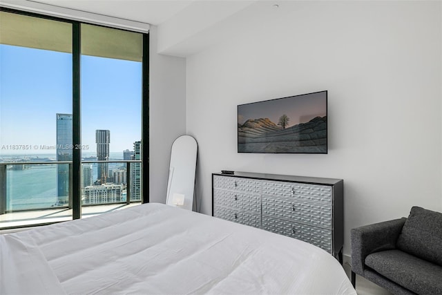 501 NE 31st St Unit 4007, Miami, FL 33137 - bedroom with expansive windows