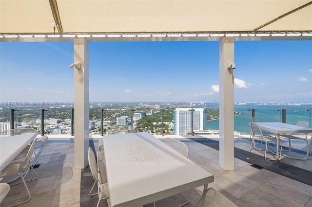 501 NE 31st St Unit 4007, Miami, FL 33137 - patio / terrace with a view of city and a water view