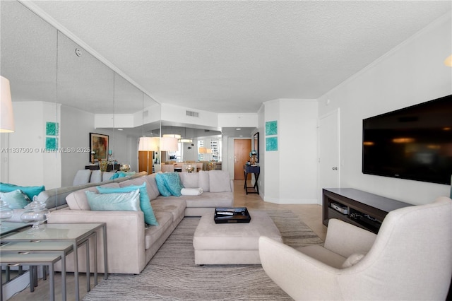 21055 Yacht Club Dr Unit 1504, Aventura, FL 33180 - living area with a textured ceiling