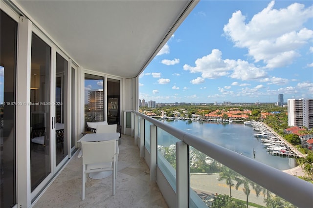 21055 Yacht Club Dr Unit 1504, Aventura, FL 33180 - balcony featuring a water view and a view of city