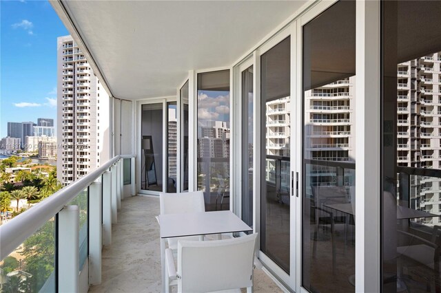 21055 Yacht Club Dr Unit 1504, Aventura, FL 33180 - balcony featuring a view of city