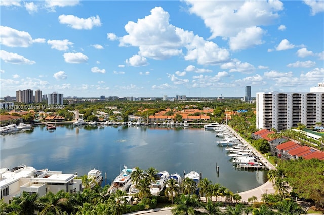 21055 Yacht Club Dr Unit 1504, Aventura, FL 33180 - water view with skyline