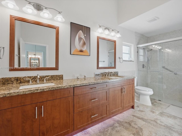 4024 Summer Chase Ct, Lake Worth, FL 33467 - bathroom featuring double vanity and a stall shower