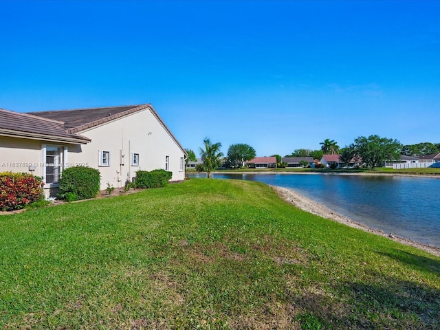 4024 Summer Chase Ct, Lake Worth, FL 33467 - view of green lawn with a water view