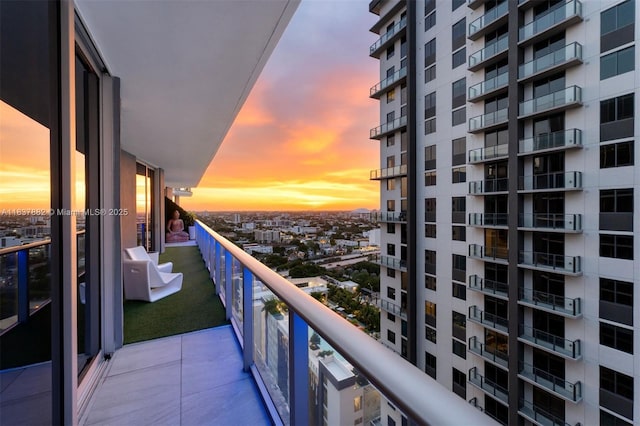 1010 SW 2nd Ave Unit Lph04, Miami, FL 33130 - balcony at dusk with a view of city
