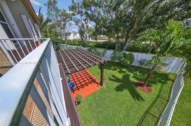 18205 NW 21st St, Pembroke Pines, FL 33029 - fenced backyard with a balcony