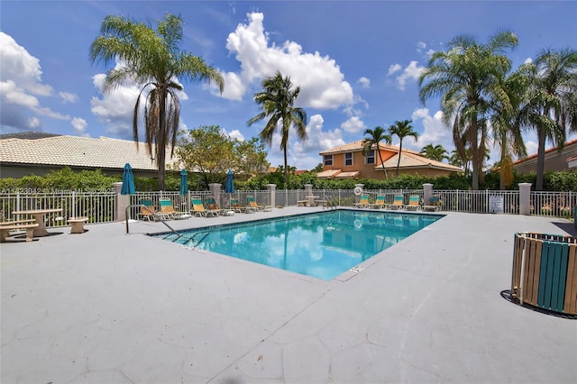 18205 NW 21st St, Pembroke Pines, FL 33029 - community pool featuring a patio area