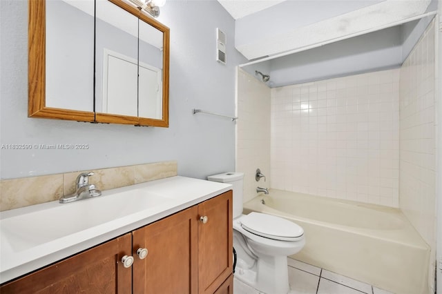 15560 SW 104th Ter Unit 611, Miami, FL 33196 - bathroom with vanity, tile patterned flooring, and shower / bath combination