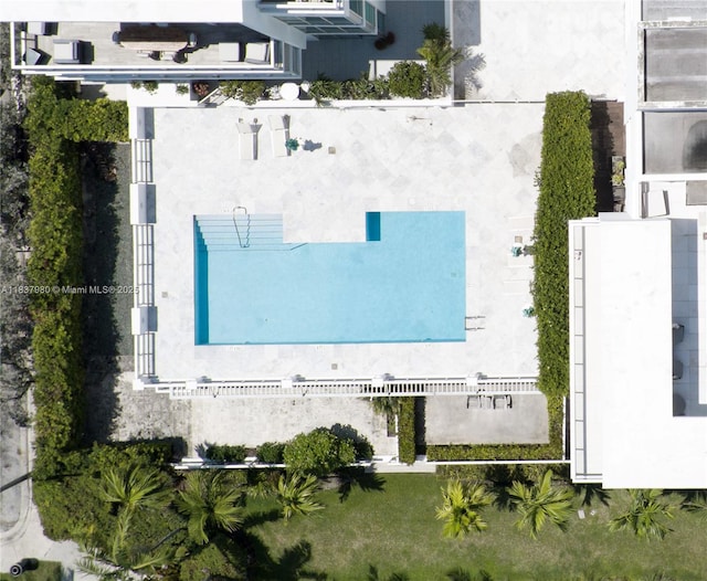 720 NE 62nd St Unit 301, Miami, FL 33138 - bird's eye view of a pool