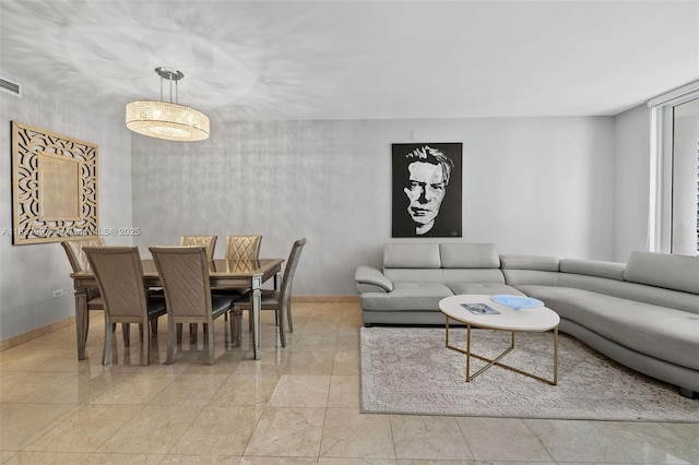 801 Brickell Key Blvd Unit 2006, Miami, FL 33131 - dining area featuring baseboards