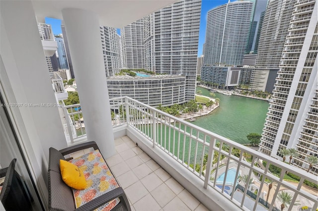 801 Brickell Key Blvd Unit 2006, Miami, FL 33131 - balcony featuring a water view and a view of city
