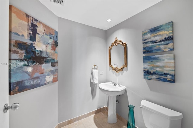 801 Brickell Key Blvd Unit 2006, Miami, FL 33131 - bathroom featuring tile patterned floors and recessed lighting
