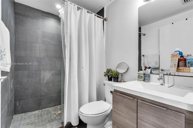 1450 Meridian Ave Unit 202, Miami Beach, FL 33139 - bathroom with vanity and a tile shower