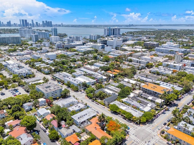 1450 Meridian Ave Unit 202, Miami Beach, FL 33139 - drone / aerial view of city skyline and a large body of water