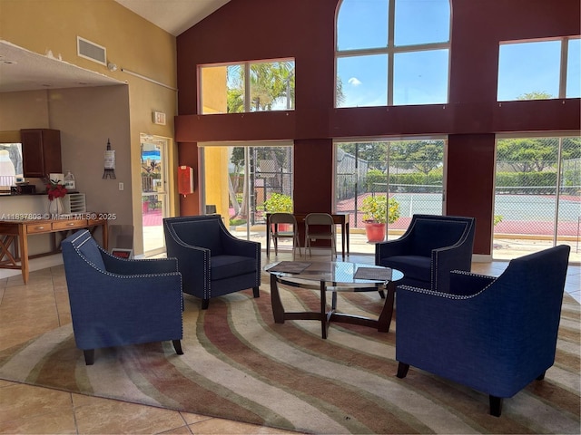7640 Westwood Dr Unit 406, Tamarac, FL 33321 - community lobby with high vaulted ceiling
