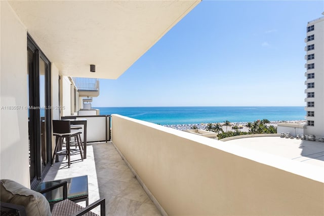 1623 Collins Ave Unit Ph1010, Miami Beach, FL 33139 - balcony featuring a water view