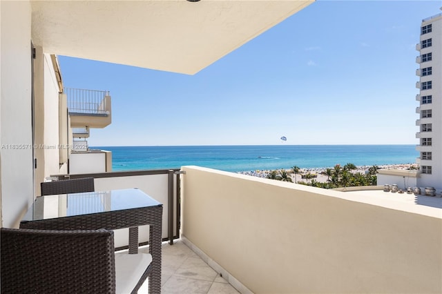 1623 Collins Ave Unit Ph1010, Miami Beach, FL 33139 - balcony featuring a water view
