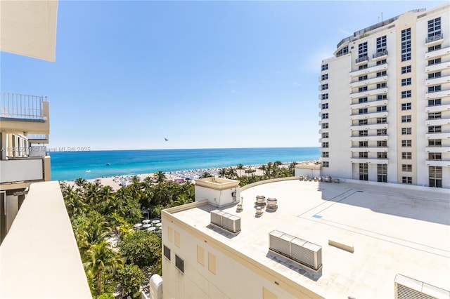 1623 Collins Ave Unit Ph1010, Miami Beach, FL 33139 - water view featuring nearby beach
