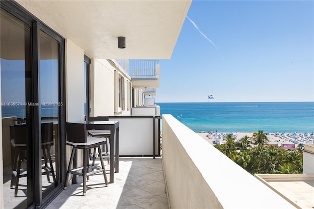 1623 Collins Ave Unit Ph1010, Miami Beach, FL 33139 - balcony with a water view