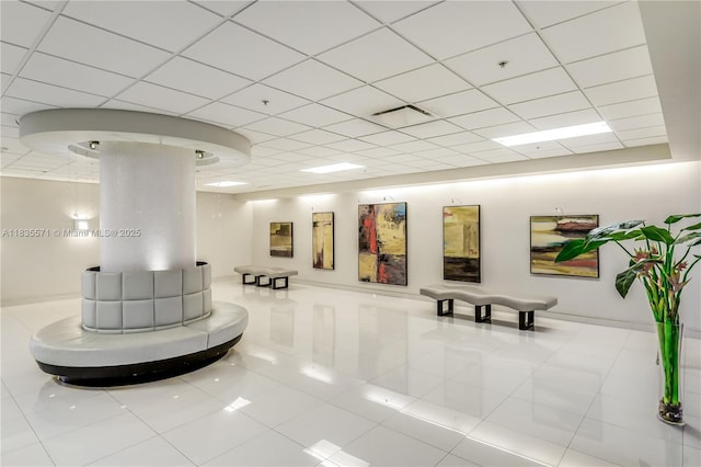 1623 Collins Ave Unit Ph1010, Miami Beach, FL 33139 - common area with a drop ceiling