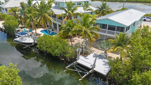 547 Heck, Little Torch Key, FL 33042 - view of subject property featuring a large body of water and a pool