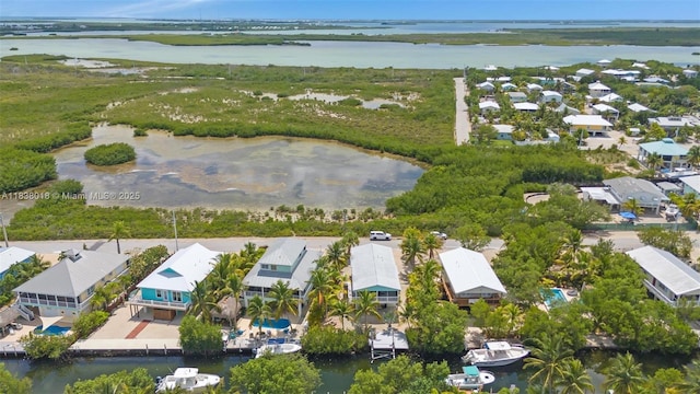 547 Heck, Little Torch Key, FL 33042 - aerial perspective of suburban area with a nearby body of water