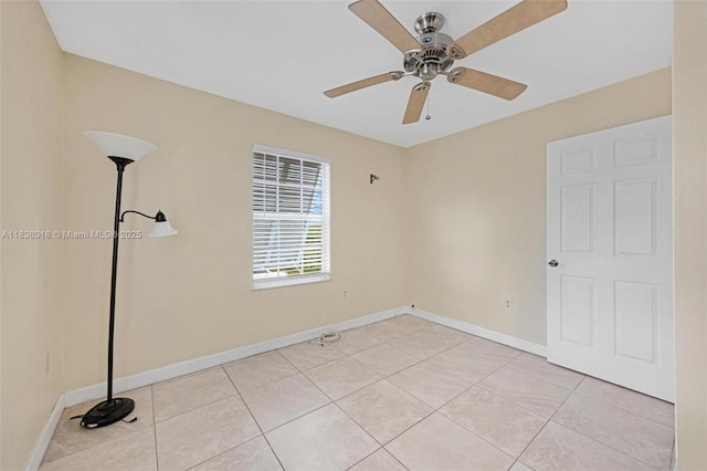547 Heck, Little Torch Key, FL 33042 - unfurnished room with a ceiling fan and light tile patterned flooring