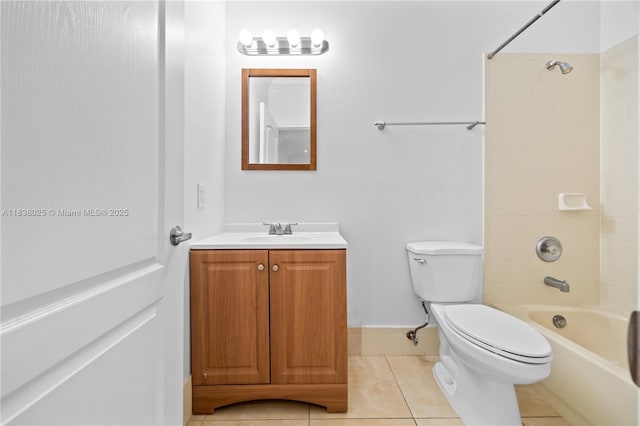 15057 SW 9th Ter, Miami, FL 33194 - bathroom with vanity, tile patterned flooring, and washtub / shower combination