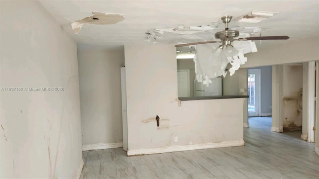 1524 NE 31st Ct, Pompano Beach, FL 33064 - empty room with a ceiling fan and baseboards