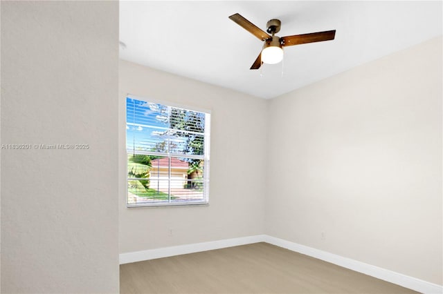 798 Quartz Ter, Palm Beach, FL 33413 - empty room featuring baseboards and a ceiling fan