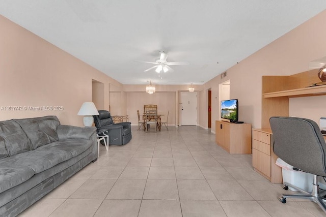 8280 SW 24th St Unit 7105, North Lauderdale, FL 33068 - office space with ceiling fan and light tile patterned floors
