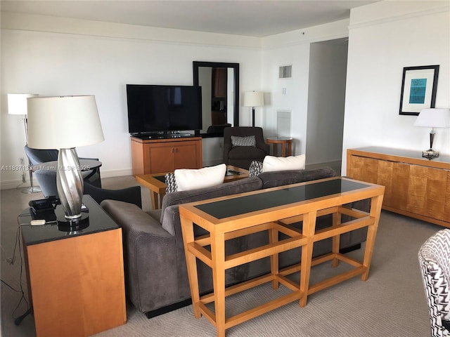 1435 Brickell Ave Unit 3106, Miami, FL 33131 - living area with light carpet