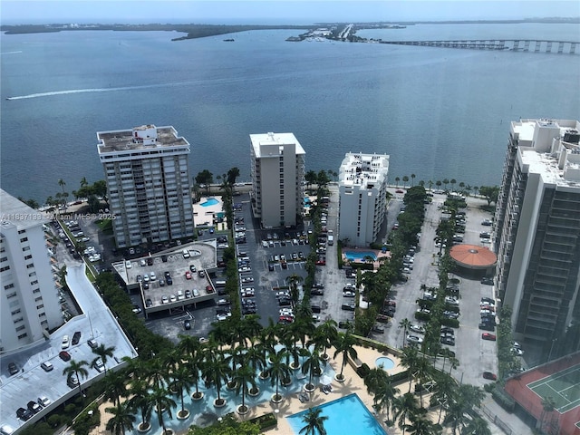 1435 Brickell Ave Unit 3106, Miami, FL 33131 - drone / aerial view of a nearby body of water