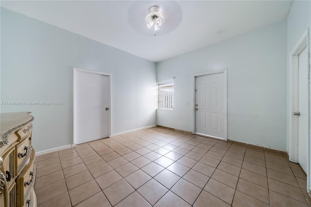 190 E 16th St, Hialeah, FL 33010 - spare room with light tile patterned floors and a ceiling fan