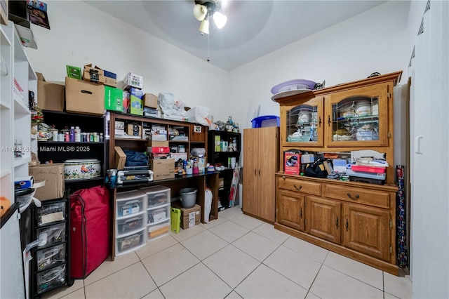 190 E 16th St, Hialeah, FL 33010 - office space with ceiling fan and light tile patterned floors