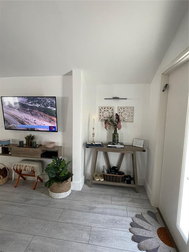 291 NW 95th St, Miami, FL 33150 - living room with wood finished floors and vaulted ceiling