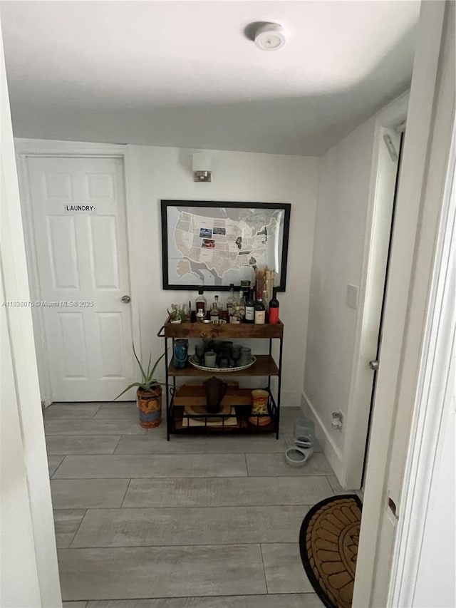 291 NW 95th St, Miami, FL 33150 - corridor with wood tiled floors
