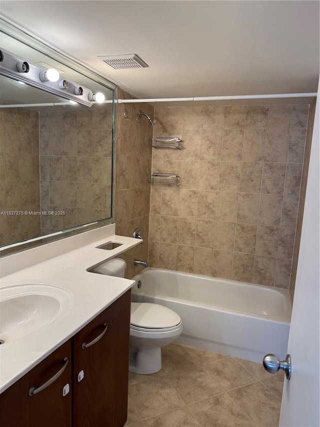 18240 Mediterranean Blvd Unit 5-11, Hialeah, FL 33015 - full bathroom with vanity, tile patterned floors, and tub / shower combination
