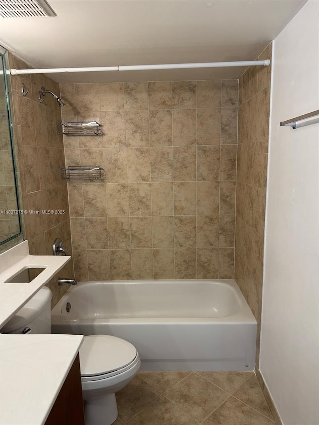 18240 Mediterranean Blvd Unit 5-11, Hialeah, FL 33015 - full bathroom with vanity, tile patterned flooring, and  shower combination