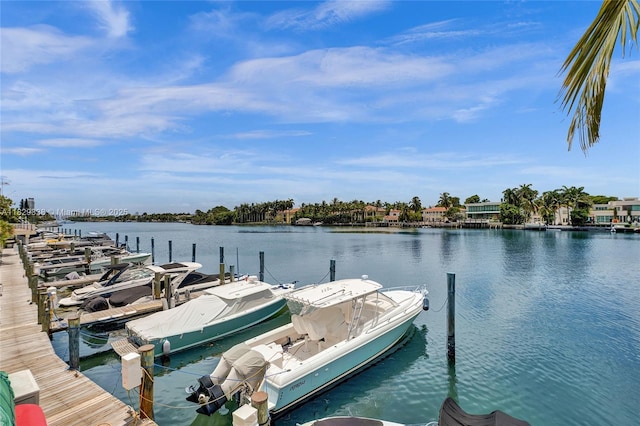 5600 Collins Ave Unit 10L, Miami Beach, FL 33140 - dock area featuring a water view