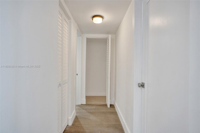 5600 Collins Ave Unit 10L, Miami Beach, FL 33140 - corridor featuring light wood-style floors and baseboards